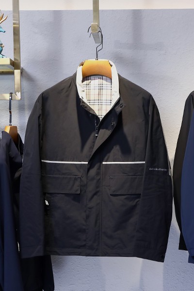 J6629901 博尔顿新款男士时尚休闲中长款春装夹克