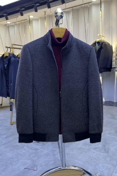 Y6616 立领羊毛夹克